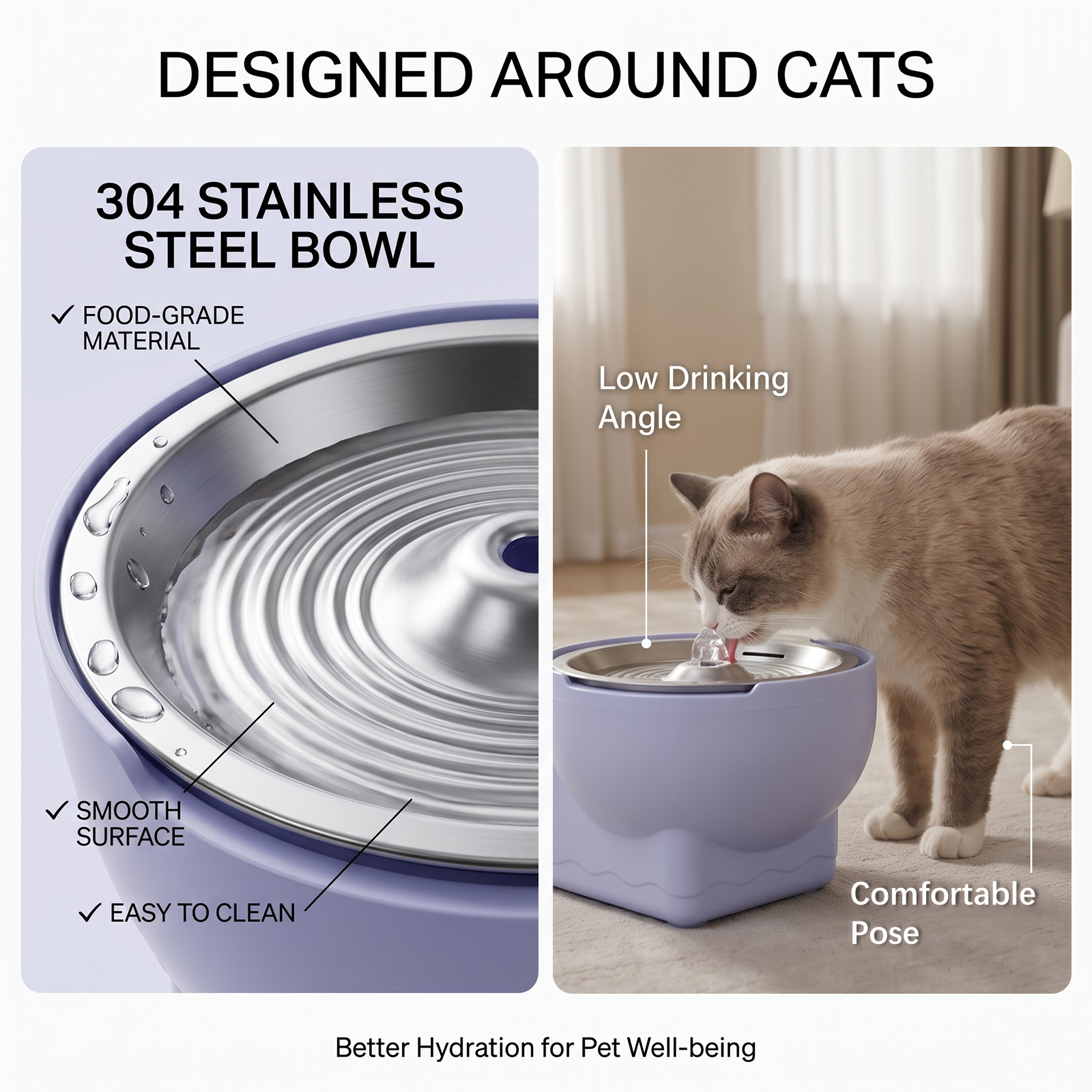 Hydrogen-Rich Cat Water Dispenser