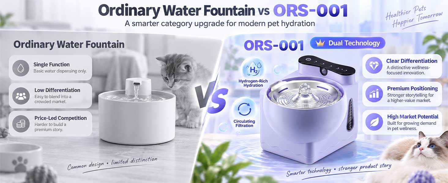 Circulating Filtration & Hydrogen Wellness: Why ORS Cat Bowl Wins Pet Parents