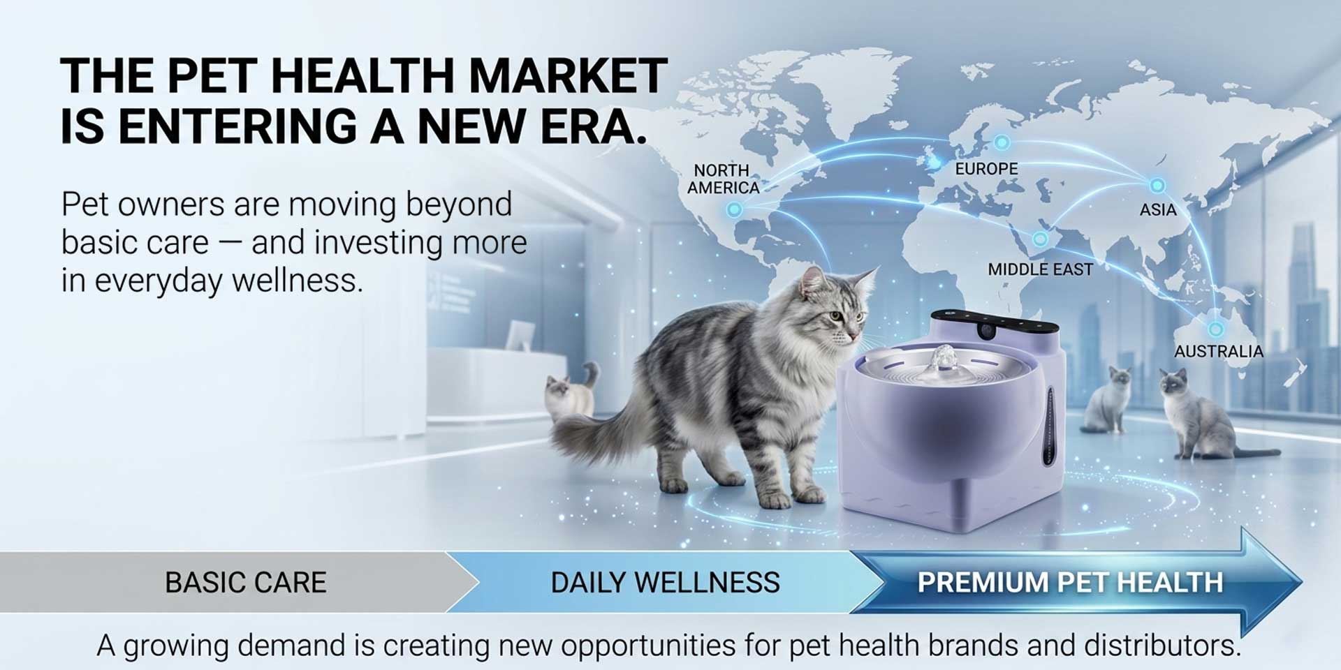 The global pet wellness industry is undergoing a remarkable transformation across all major markets 