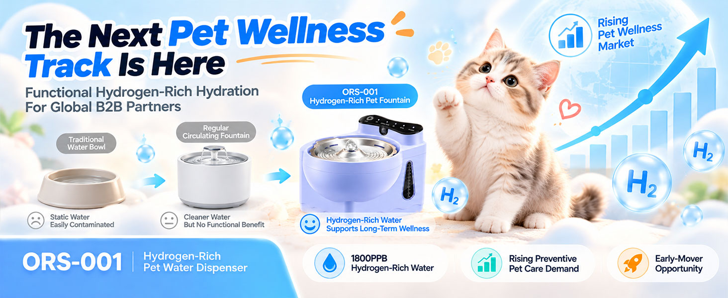 How to Market ORS-001 Hydrogen-Rich Pet Fountain for Distributors