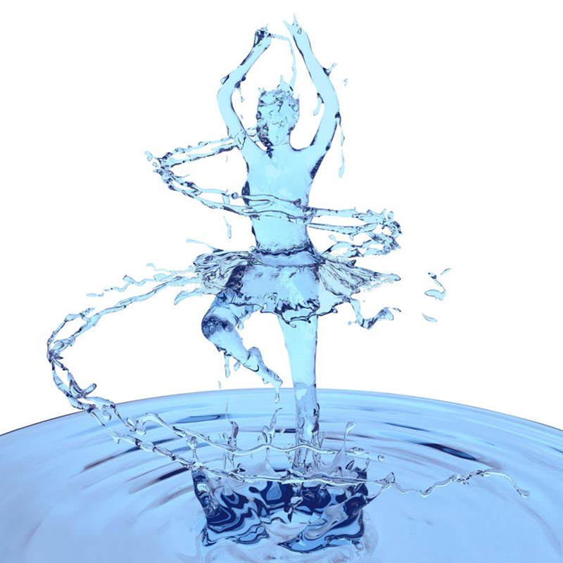 Hydrogen dancing in water molecules!