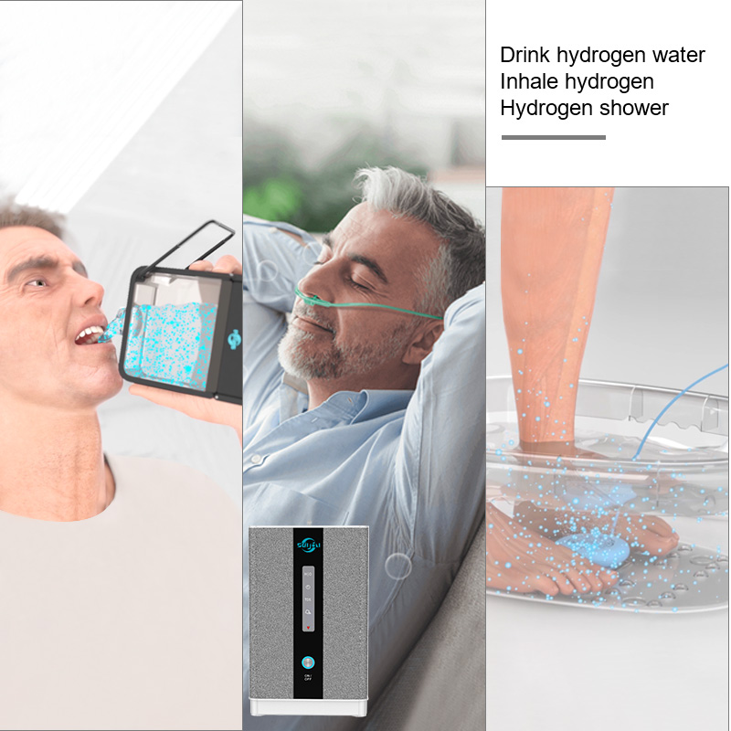 Drink hydrogen water, inhale hydrogen, hydrogen shower